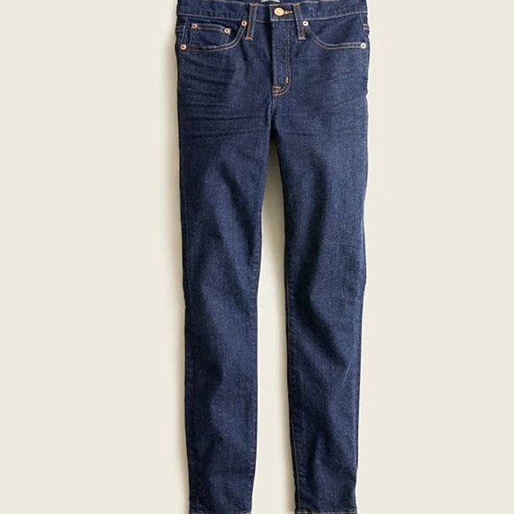 J. Crew 9" high-rise toothpick jean in Classic Rinse wash - Picture 2 of 3